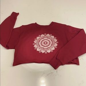 long sleeve crop top